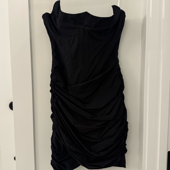 NWT Mistress Rocks BLACK STRAPLESS CORSET MINI DRESS Size S “Tall” Length - Picture 6 of 9